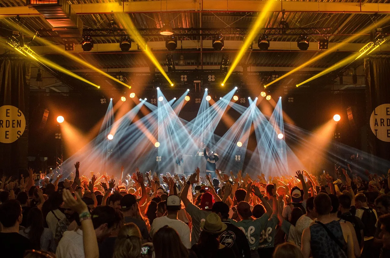 Live venue with crowd
